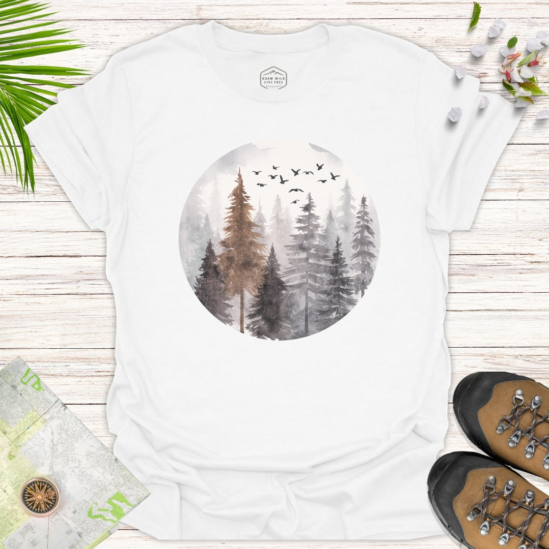 Misty Forest Unisex T-Shirt