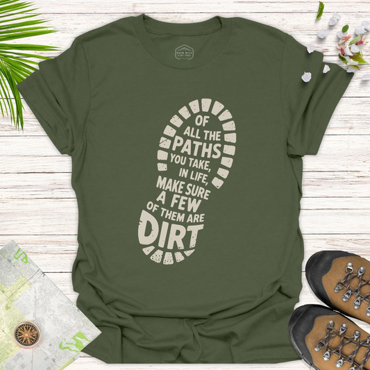 Dirt Path Boot Print Unisex T-Shirt