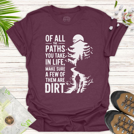 Dirt Path Silhouette Unisex T-Shirt