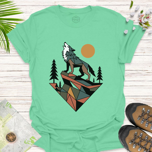 Geometric Wolf Unisex T-Shirt
