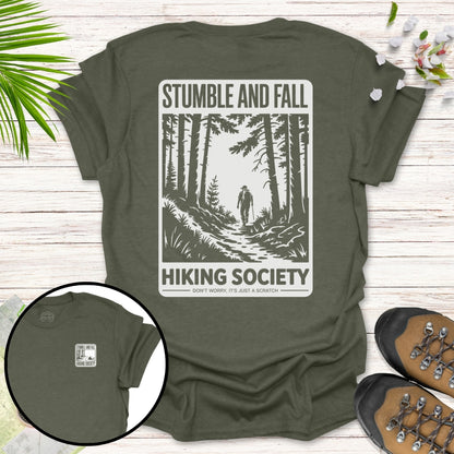 Stumble and Fall Society Front And Back T-Shirt