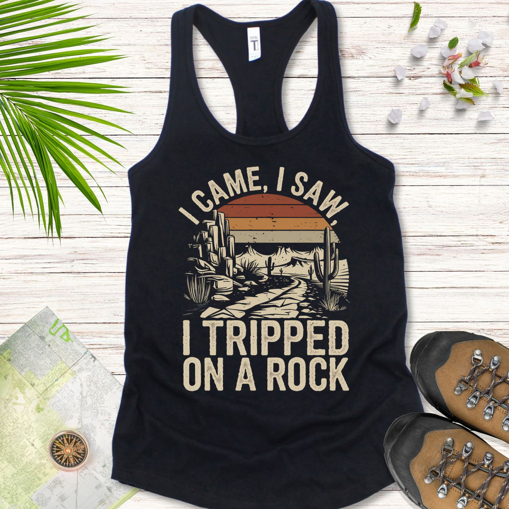 I Tripped On A Rock Retro Women's Tank Top