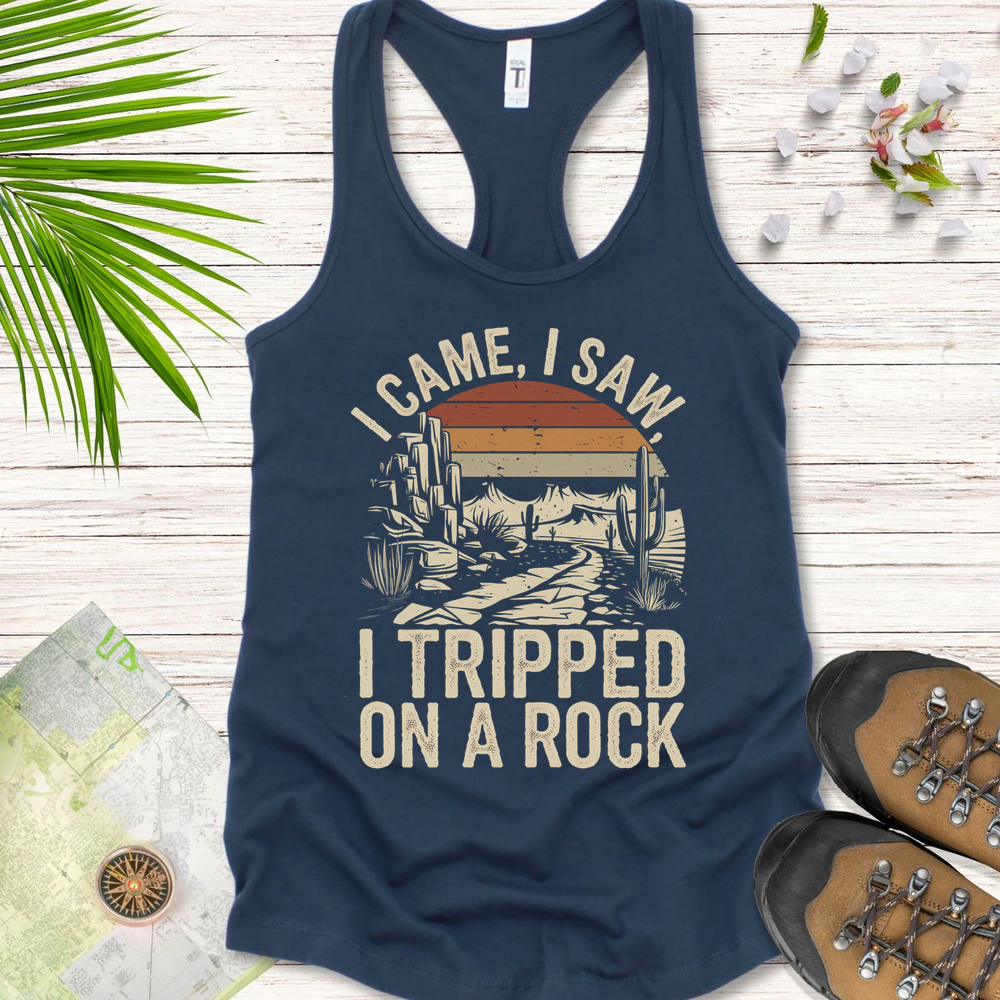 I Tripped On A Rock Retro Women's Tank Top