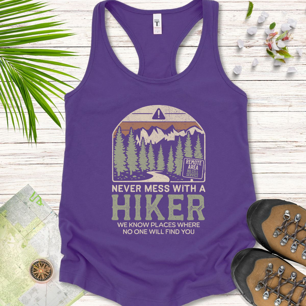 Never Mess With A Hiker Women's Tank Top