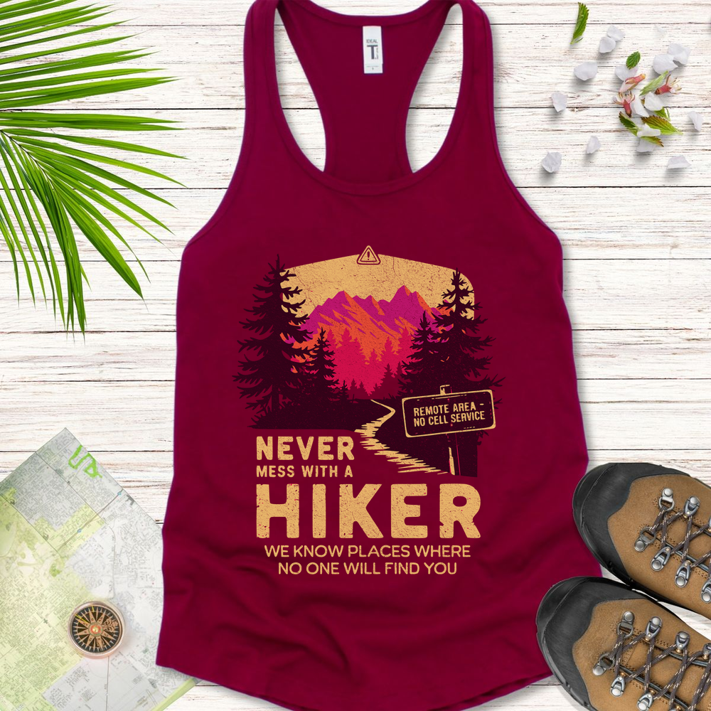 Never Mess With Hikers Bright Edition Women's Tank Top