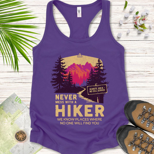 Never Mess With Hikers Bright Edition Women's Tank Top