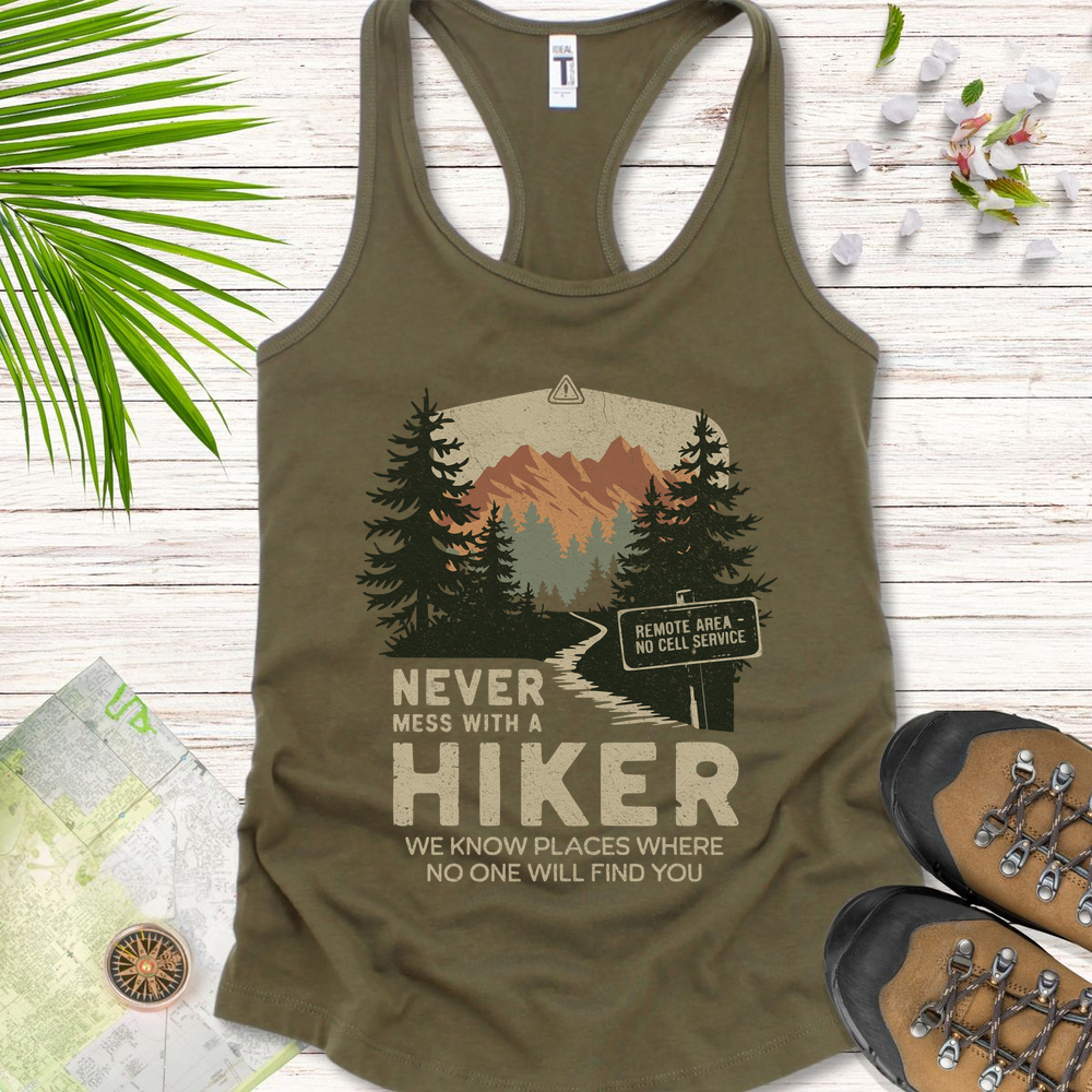 Never Mess With Hikers Women's Tank Top