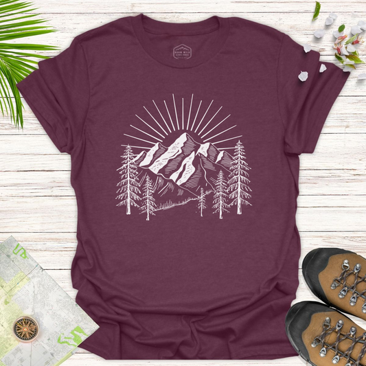 Sunrise Over The Mountains Unisex T-Shirt