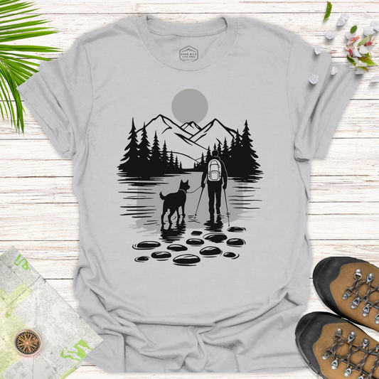 Sunset Hiking Buddy Unisex T-Shirt