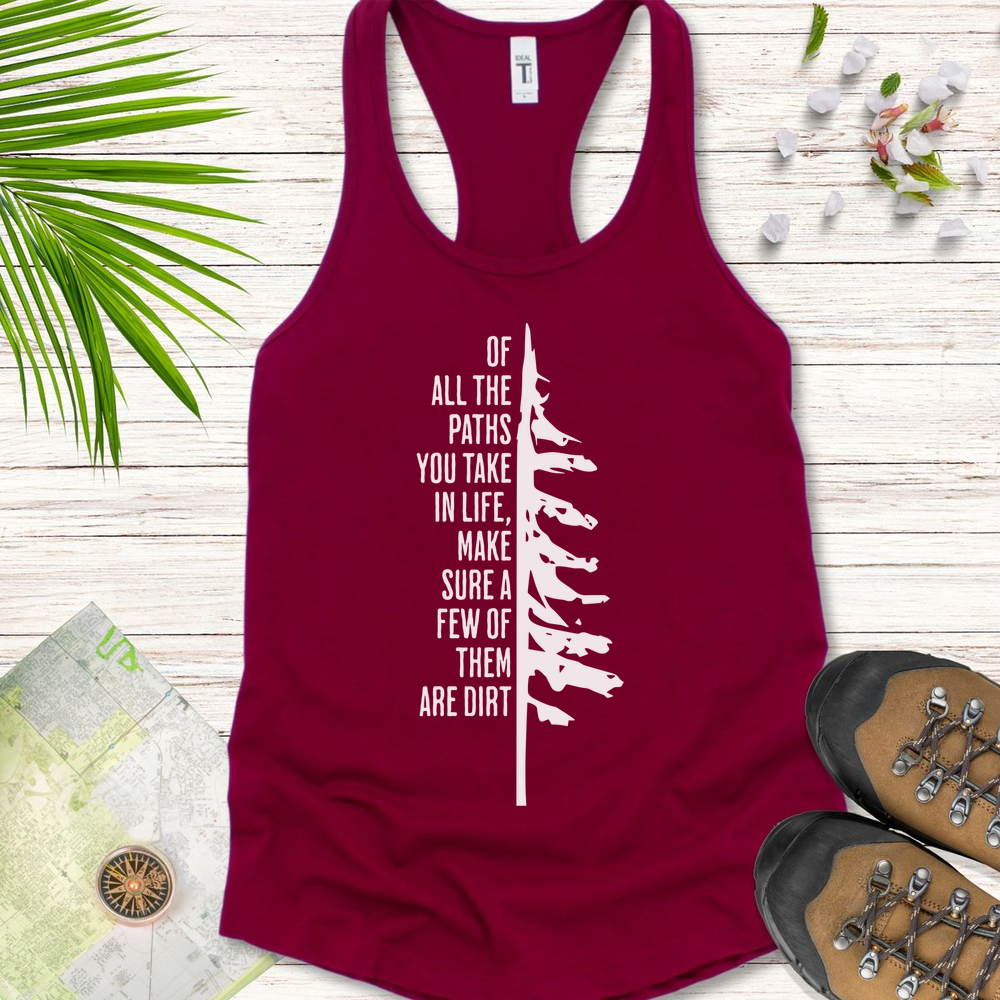 Take The Dirt Path Pine Women's Tank Top