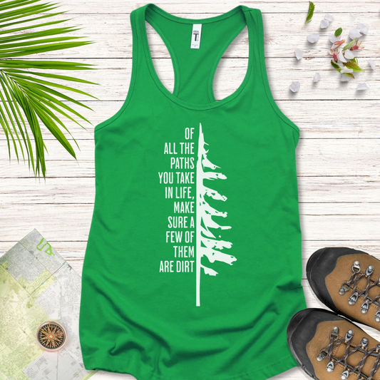 Take The Dirt Path Pine Women's Tank Top