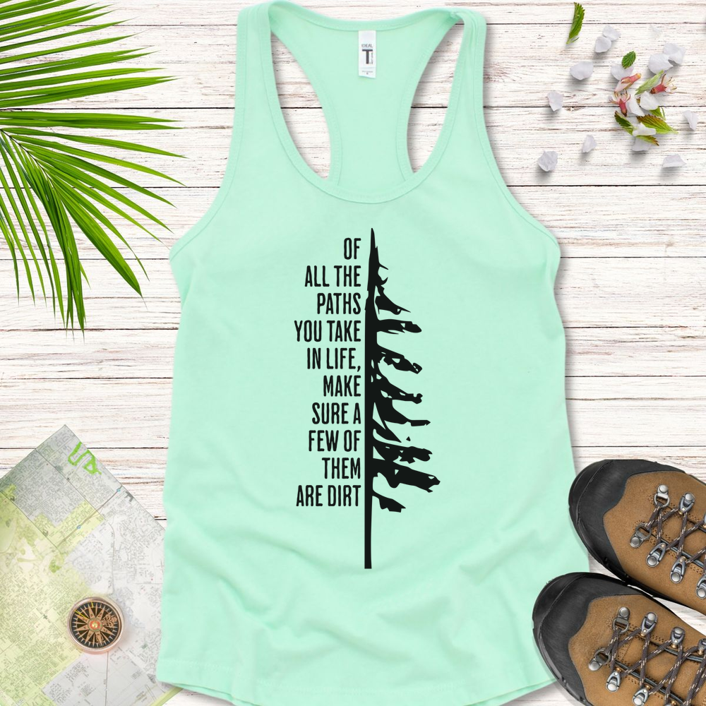 Take The Dirt Path Pine Women's Tank Top