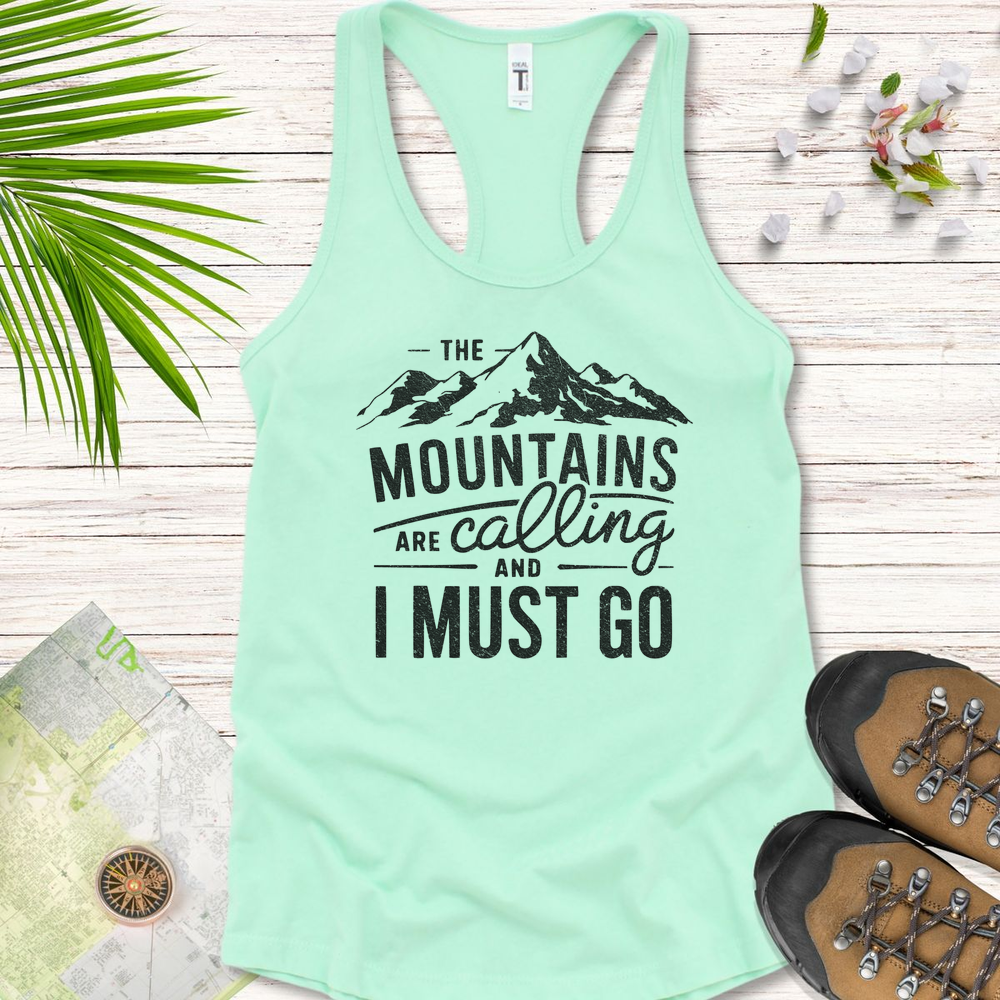 The Mountains Are Calling Women's Tank Top