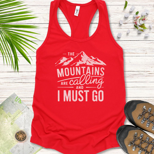 The Mountains Are Calling Women's Tank Top