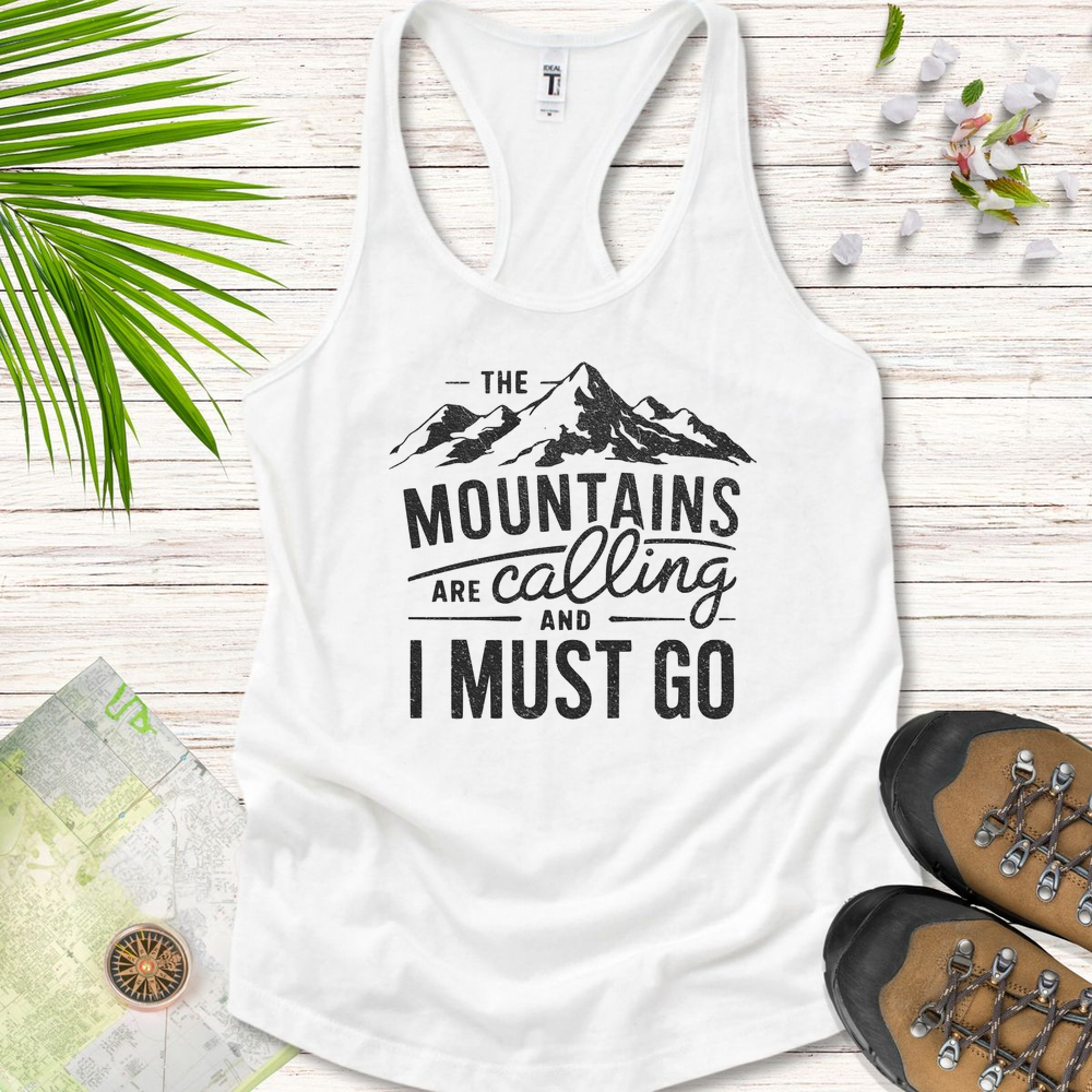 The Mountains Are Calling Women's Tank Top