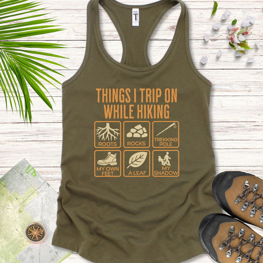 Things I Trip On While Hiking 2x3 Women's Tank Top